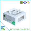 Wholesale Different Colors Paper Cake Packaging Boxes with Pet Window